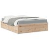 vidaXL Bed with Mattress 160x200 cm Solid Wood Pine
