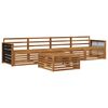 vidaXL Outdoor Sofa Set 5 pcs Natural Solid Acacia Wood