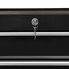 vidaXL Tool Trolley with 5 Drawers Black 69x33x77 cm Steel