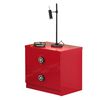 Vipack Nightstand Monza 2-drawer Wood Red