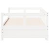 vidaXL Daybed without Mattress White 80x200 cm Solid Wood Pine