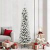 vidaXL Artificial Christmas Tree with 300 LEDs with Stand White 210 cm