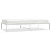 vidaXL Metal Bed Frame without Mattress White 107x203cm