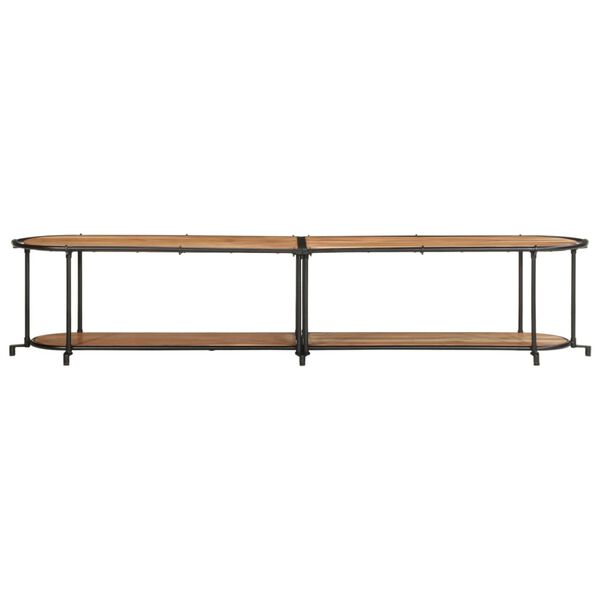 vidaXL TV Cabinet 200x42x40 cm Solid Wood Acacia