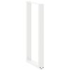 vidaXL Bar Table Legs U-Shaped 2 pcs White 50x(100-101) cm Steel