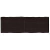 vidaXL Table Top Dark Brown 140x50x(2-4) cm Treated Solid Wood Live Edge