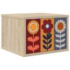 vidaXL Wall-mounted Bedside Cabinet ESSEN Sonoma Oak 36 x 33 x 25 cm