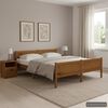 vidaXL Bed Frame without Mattress Solid Pinewood Honey Brown 160x200 cm
