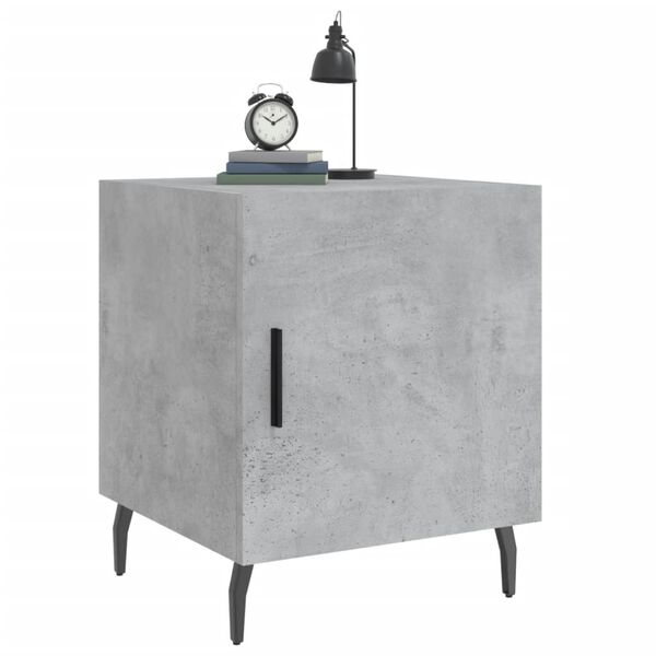 vidaXL Bedside Cabinets 2 pcs Concrete Grey 40x40x50 cm Engineered Wood