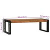 vidaXL Coffee Table 2 pcs Brown 48 x 40 x 40 cm Solid Acacia Wood