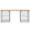 vidaXL Garden Bench Gabion Design 103x31x42 cm Solid Wood Douglas