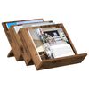 vidaXL Magazine Rack Old Wood 53 x 40 x 28.5 cm Engineered Wood