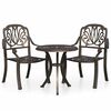 vidaXL 3 Piece Bistro Set Cast Aluminium Bronze