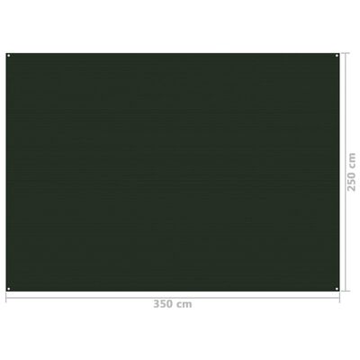 vidaXL Tent Carpet 250x350 cm Dark Green