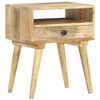 vidaXL Bedside Cabinet 40x35x50 cm Solid Mango Wood