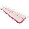 vidaXL Inflatable Gymnastics Mat with Pump 600x100x15 cm PVC Pink