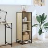 vidaXL Book Cabinet Sonoma Oak 40x35x107.5 cm Engineered Wood