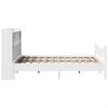 vidaXL Bed Frame without Mattress White 150x200 cm King Size Solid Wood Pine