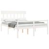 vidaXL Senior Bed without Mattress White 160x200 cm Solid Wood