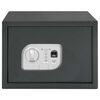 vidaXL Digital Safe with Lock Dark grey 35 x 25 x 25 cm Steel