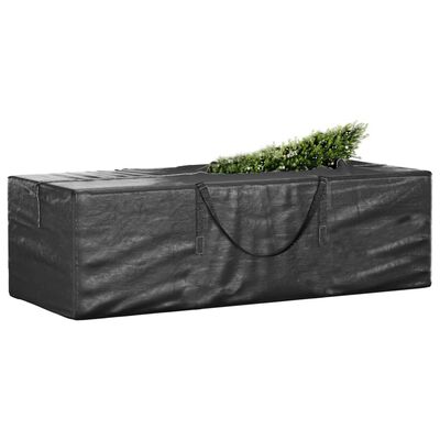 vidaXL Christmas Tree Storage Bag Black 135x40x55 cm Polyethylene