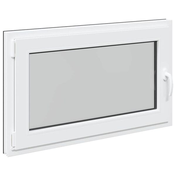 vidaXL Basement Window "RISOR" 100x60 cm Tilt&Turn DIN Left Anthracite