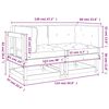 vidaXL Corner Sofas with Cushions 2 pcs Impregnated Wood Pine
