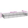 vidaXL Dog Kennel Black 12 m&sup2; Steel