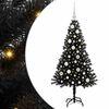vidaXL Christmas Tree with 150 LEDs with Stand Black 120 cm PVC