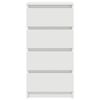 vidaXL Sideboard White 37.5x35x76 cm Engineered Wood