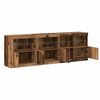 vidaXL LED Sideboard Old Wood 202 x 37 x 67 cm Engineered Wood
