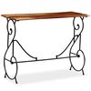 vidaXL Console Table Solid Acacia Wood 100x40x75 cm