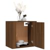 vidaXL Wall-mounted Bedside Cabinet Brown Oak 50x30x47 cm