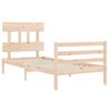 vidaXL Bed Frame without Mattress Single Solid Wood