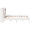 vidaXL Bookcase Bed without Mattress White 180x200 cm Super King Solid Wood Pine
