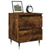 vidaXL Bedside Cabinets 2 pcs Smoked Oak 40x35x50 cm Engineered Wood