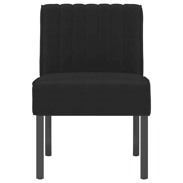 vidaXL Slipper Chair Black Velvet