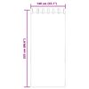 vidaXL Voile Curtains with Tab Top 2 pcs Cream