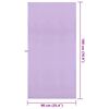 vidaXL Sports Towels 2 pcs Purple 180 x 90 cm Polyester and polyamide