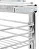 vidaXL 3-Tier Pull-out Kitchen Wire Basket Silver 47x35x56 cm