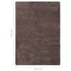 vidaXL Teddy Rug Taupe 170x120 cm