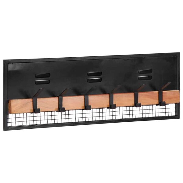 vidaXL Wall-mounted Coat Rack 90x11x30 cm Solid Wood Mango