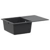 vidaXL Kitchen Sink Single Basin Granite 67 x 46 x 19 cm Graphite