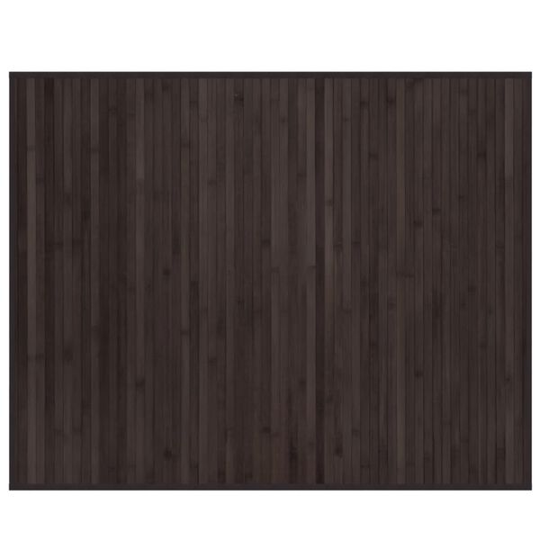vidaXL Rug Rectangular Dark Brown80x100 cm Bamboo