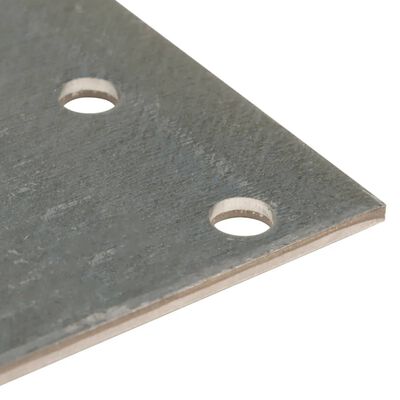 vidaXL Perforated Plates 40 pcs 2 mm 120x60 mm Galvanised Steel
