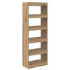 vidaXL Book Cabinet Artisan oak 60 x 30 x 166 cm Engineered wood