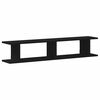 vidaXL Wall Shelves 2 pcs Black Oak 105x18x20 cm Engineered Wood