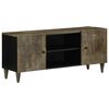 vidaXL TV Cabinet Light Grey 105x33.5x46 cm Solid Wood Mango