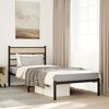 vidaXL Metal Bed Frame without Mattress Sonoma Oak 100x200 cm