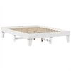 vidaXL Bed Frame without Mattress White 150x200 cm King Size Solid Wood Pine